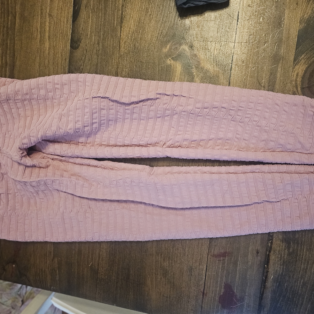 Tahira By Kb Textured Pink Leggings